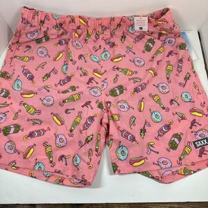 Saxx Swim Trunk Ballpark Pouch 7" inseam Fishing Relaxed Fit with Liner‎ Size XL
